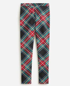 Crewcuts Girls Tartan Plaid Ankle Length Leggings, 7, Black - Picture 1 of 3