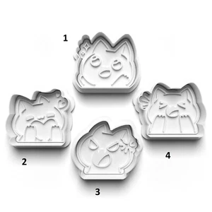 Cute Kawaii Cats Kittens Cookie Cutter embosser Stamp Fondant Set high Quality - Picture 1 of 1
