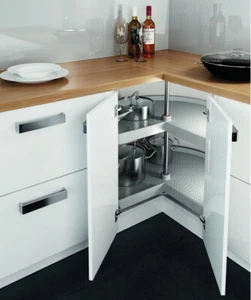 Kitchen Cabinet Cupboard Carousel Set 3/4 Circle Corner Unit Swivel Shelf Ninka - Picture 1 of 5