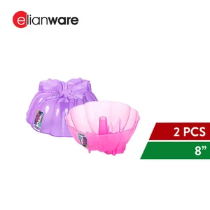 Elianware Foglie Gelatina Torta Stampo Budino Stampo 2 Pezzi 8" Plastica Riutilizzabile - Foto 1 di 3