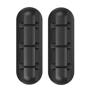 2 Pcs Standwich Câble de Données Cordon Organisateurs Silicone Support Clips - Photo 1/11