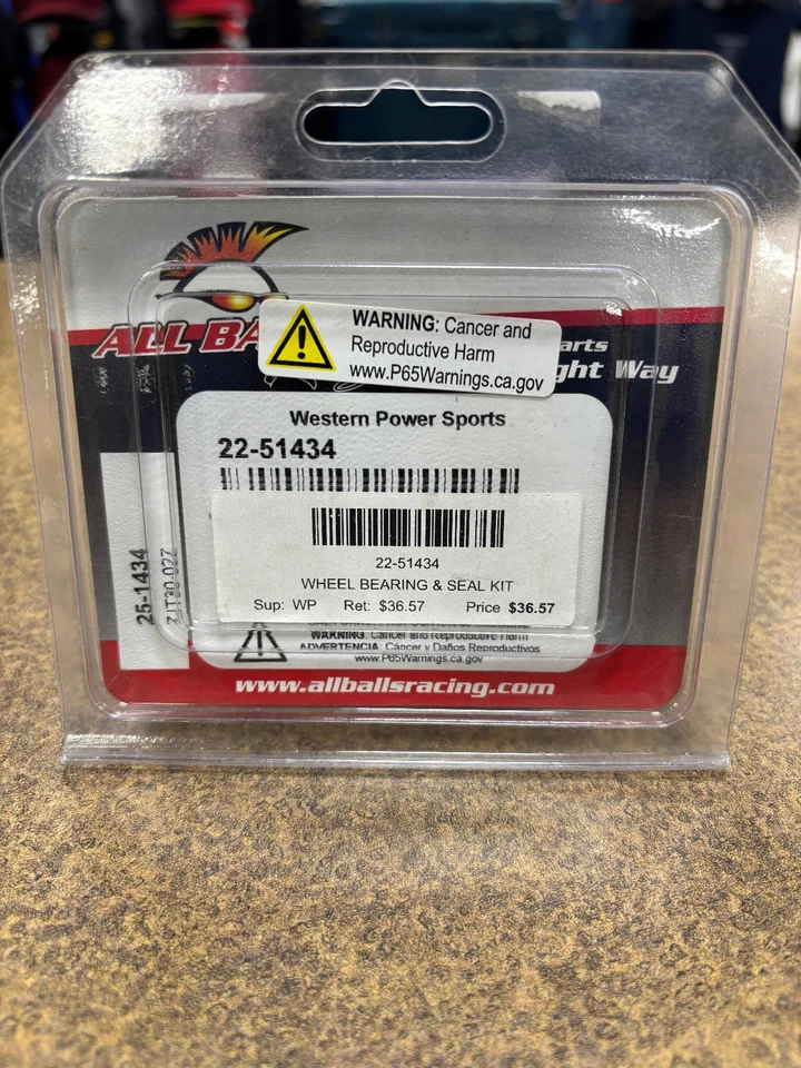 KIT DE COJINETE DE RUEDA DELANTERA ARCTIC CAT ATV TODAS LAS BOLAS #22-51434 OEM 0402-275 Foto 1 de 1