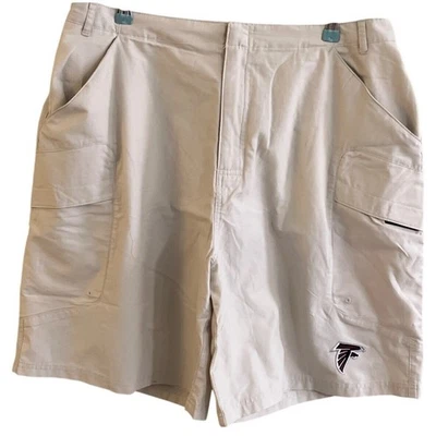 NFL Reebok Atlanta Falcons On Field Pantalones Cortos Caqui Cintura Elástica A Presión Talla XL Foto 1 de 4