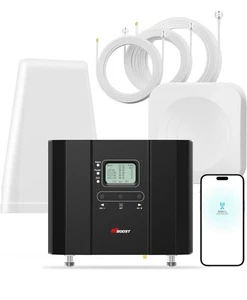 HiBoost Housse d'amplificateur de téléphone portable 6000 pieds carrés, signal Boost 5G 4G LTE pour tous les US C - Photo 1 sur 15