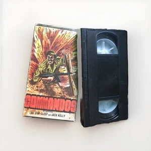COMMANDOS  VHS, 68, Lee Van Cleef, Jack Kelly, 90 min (Tested, missing label￼) - Picture 1 of 2