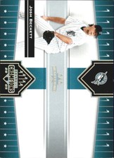 2005 Donruss Champions Impressions Gold Baseball Card #283 Josh Beckett /50