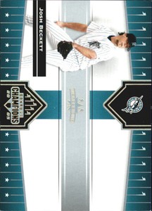 2005 Donruss Champions Impressions Gold Baseball Card #283 Josh Beckett /50