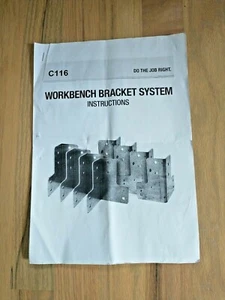 Workbench Bracket System C116 INSTRUCTIONS - Picture 1 of 3