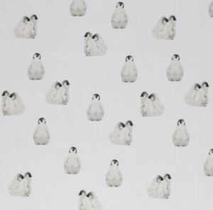 Jersey Pinguine  ökotex Reststück 81-85 cm - Bild 1 von 1