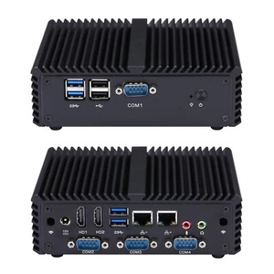 4 RS232 Dual Lan PFsense Fanless Industrial Mini Computer with Core I3 I5 I7 - Picture 1 of 7