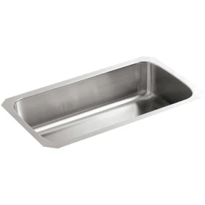 Kohler K-3183-NA 31.5" under mount single bowl stainless steel kitchen sink - Picture 1 of 8