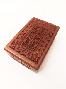 6 X 4 Traditional Mughal Carving Jewel Box - Picture 1 of 4