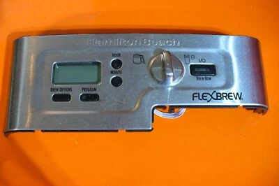HAMILTON BEACH 49983 FLEXBREW COFFEEMAKER REPLACEMENT FRONT PANEL DISPLAY BEZEL - Image 1 of 4