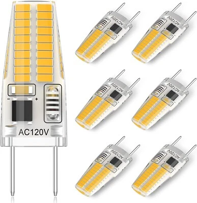 6 Pack - G8 2 Pin LED Bulb Oven Microwave Daylight White 120vac Replaces GE - Image 1 of 4