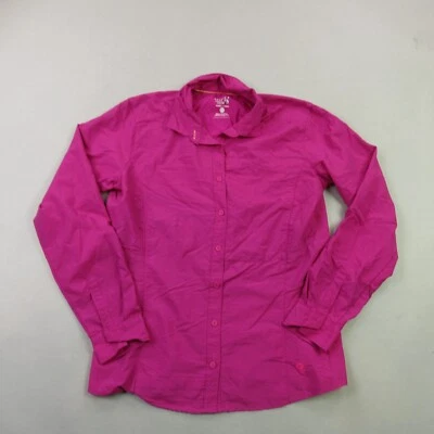Camisa Mountain Hardwear Feminina 8 Manga Longa Botão Frontal Rosa Claro - Imagem 1 de 4