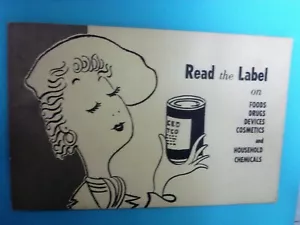 READ THE LABEL Info Booklet US Dept of Health Education & Welfare 1963 4 Decor - Bild 1 von 5