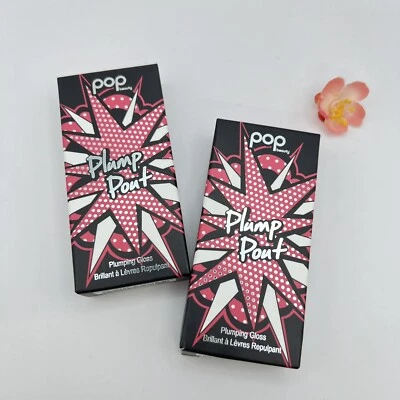 2X Pop Beauty Plump Pout - Peony Petal - Plumping Lip Gloss Full Size NIB - Image 1 of 4