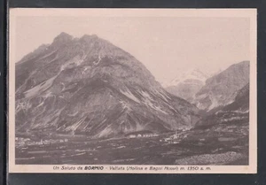 Cartolina Un Saluto da Bormio Vallata Molina e Bagni Nuovi CC923 - Imagen 1 de 1