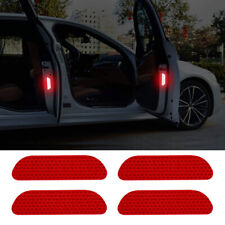 4Pcs Red Reflective Strips Car Door Handle Safety Warning Tape Sticker Trim (Fits: 1998 Toyota Sienna)