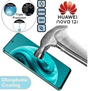 100%Genuine Tempered Glass 9H Screen Protector (Nova12 i 12) For Huawei Nova 12i - Picture 1 of 2