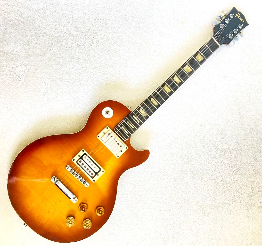 Greco 橙色实心体电吉他| eBay