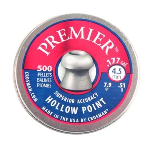 Crosman Premier Hollow Point 7.9gr (.51g) .177 High Quality Pellets Qty 500 - Picture 1 of 1
