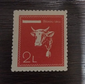 Slovenia 1942 Italy WWII Yugoslavia - Rare MNH livestock revenue stamp 2 lire - Imagen 1 de 2