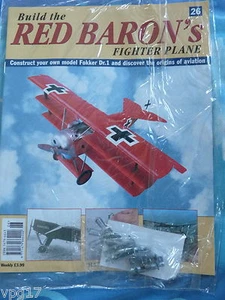 BUILD THE RED BARON'S FIGHTER PLANE FOKKER DR1 HACHETTE ISSUE 26 NEW SEALED - Picture 1 of 1