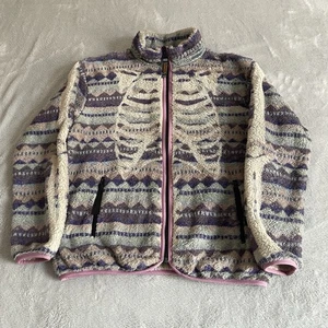 Kapital Ashland Bone Fleece Mens Size 2 Medium Purple Full Zip Made in Japan - Picture 1 of 15
