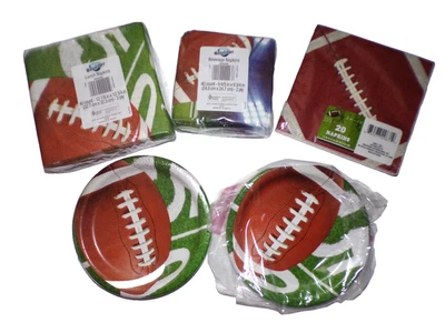 Lote 60 servilletas de almuerzo Football Gameday 40 bebidas 39 platos de almuerzo LB1 Foto 1 de 2