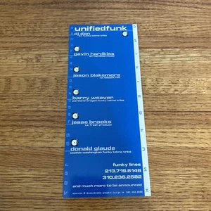 Vintage Unified Funk 1997 Trance Rave Flyer Underground Rare DJ Dan Glaude - Picture 1 of 6