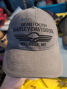 Harley Davidson Men's Fitted Hat Gray Size L/XL 3D Genuine Motorclothes Logo - Picture 1 of 5