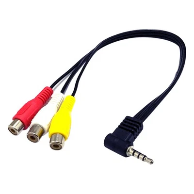3.5mm AV Male to 3RCA Female Audio Video Cable Stereo Jack Adapter - Image 1 of 4