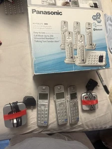 Panasonic KX-TG484 SK Link to Cell 3-Handset Wireless Handset Phone OPEN BOX - Zdjęcie 1 z 5
