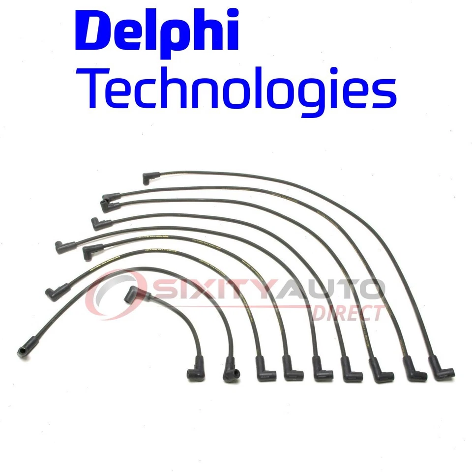 Delphi Spark Plug Wire Set for 1987-1988 Chevrolet R10 Suburban 5.0L 5.7L V8 ig — 第 1/4 张图片