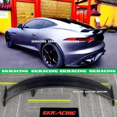 Alerón trasero maletero bota ala labio carbono real se adapta a Jaguar F-TYPE cupé 2014-2021 Foto 1 de 4
