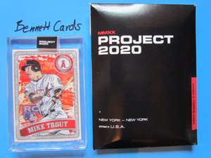 MIKE TROUT 1/1 2020 TOPPS PROJECT BEN BALLER #100 "BLANK BACK ERROR" A2001