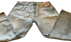 NWT Levi’s 501 Button Special 150th Anniversary Men’s Peace Sign Jeans 42 X 30 - Picture 1 of 24