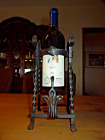 Weinflaschenhalter Weinflaschenstnder Metall Schmiedeeisen Reben + Merlot 2001