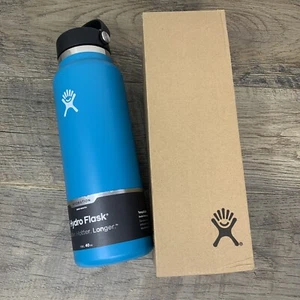 Hydro Flask 40 oz Wide Mouth With Flex Cap | Laguna Blue — Brand New - Picture 1 of 4
