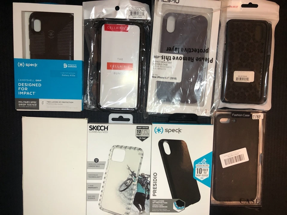 LOTE DE FUNDAS PARA TELÉFONO CELULAR iPhone 7+ 8+ X/XS 11 Pro Samsung Galaxy a10e ¡LEER DESCRIPCIÓN!! Foto 1 de 1