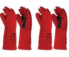RED Welding Gauntlet Gloves Fabrication Safety Maxisafe 1Pr GWR162