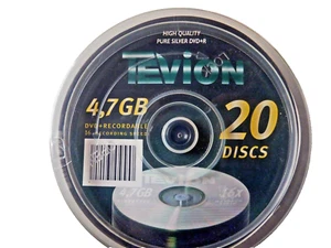 T378 Tevion DVD+R Rohlinge 20er Spindel, 4,7GB, Speed 16x neu - Afbeelding 1 van 1