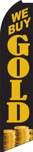 Compramos Bandera Swooper Dorada Pluma Super Bow Banner - Imagen 1 de 1