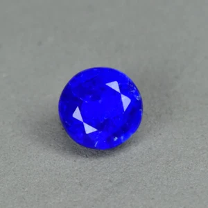 0.48Ct Round _ Splendid Unheated Royal Blue HAUYNE From Germany - Picture 1 of 2