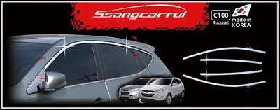Marco de ventana moldeado cromo plateado C100 EMS gratuito para Hyundai Tucson ix 2010~2015 Foto 1 de 4