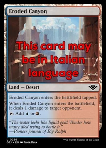 MTG ERODED CANYON FOIL EXC - CANYON EROSO 256 - OTJ - MAGIC - Picture 1 of 1