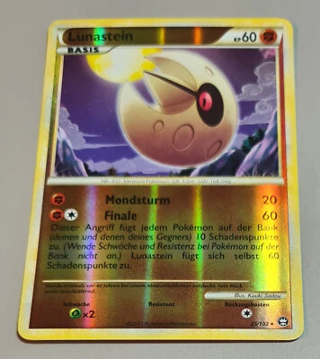 Lunastein #25/102 Rare Reverse Holo HS Triumph (Triumphant) 2010-11 Pokemon Mint - Bild 1 von 3