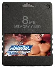 WWE Smackdown! Shut Your Mouth PlayStation 2 Memory Card 30 CAWs Unlocked Save