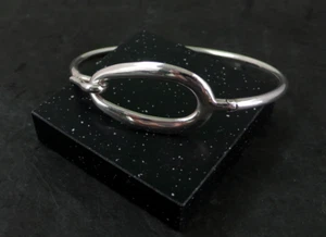 IPPOLITA 925 STERLING SILVER HINDGED BANGLE BRACELET 10.9 Grams 2-3/8" inner Dia - Picture 1 of 4